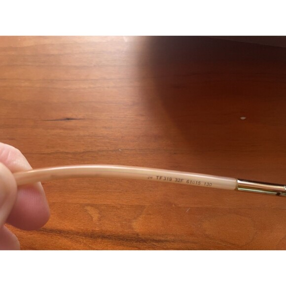 Tom Ford Solange TF319 Women's Sunglasses - White/ Gold 32F Brown Fade Lense - Picture 3 of 7